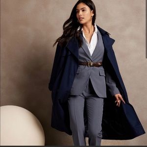 Banana Republic Sculpted Suit Blazer Size 8 NWT Sterling Gray